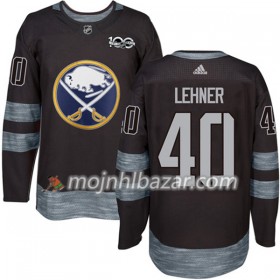 Dresovi Buffalo Sabres Robin Lehner 40 1917-2017 100th Anniversary Adidas Crna Authentic - Muške